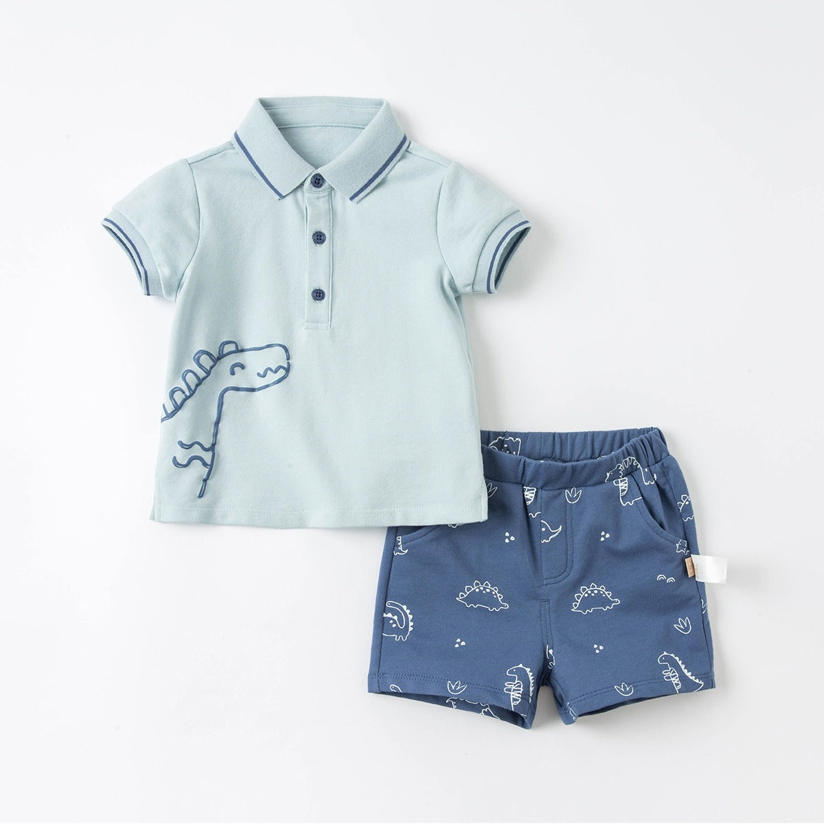 Dinosaur Polo Tee and Shorts Set