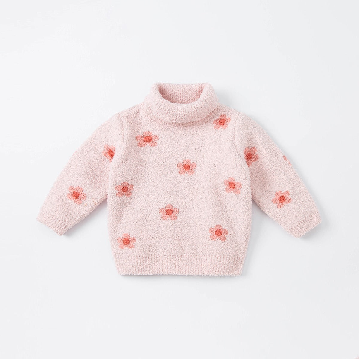 Flower Turtleneck Sweater