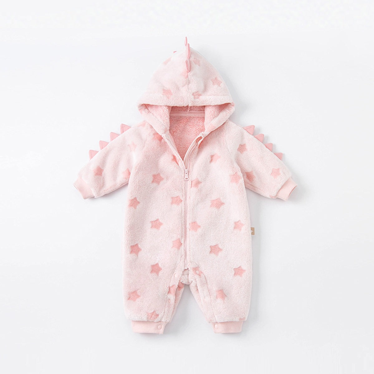 Dinosaur Winter Fleece One-Piece Romper