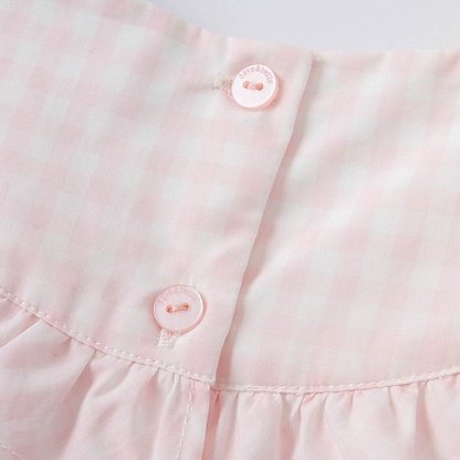 Checkered Dress and Ankle Length Legging Sets