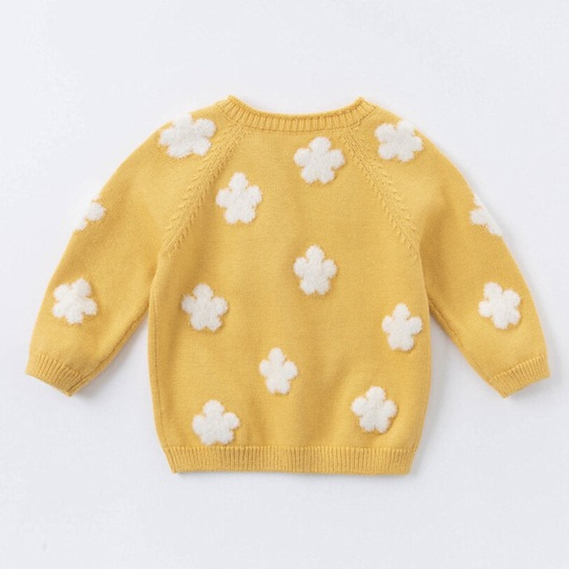 Jacquard Flower Wool Sweater