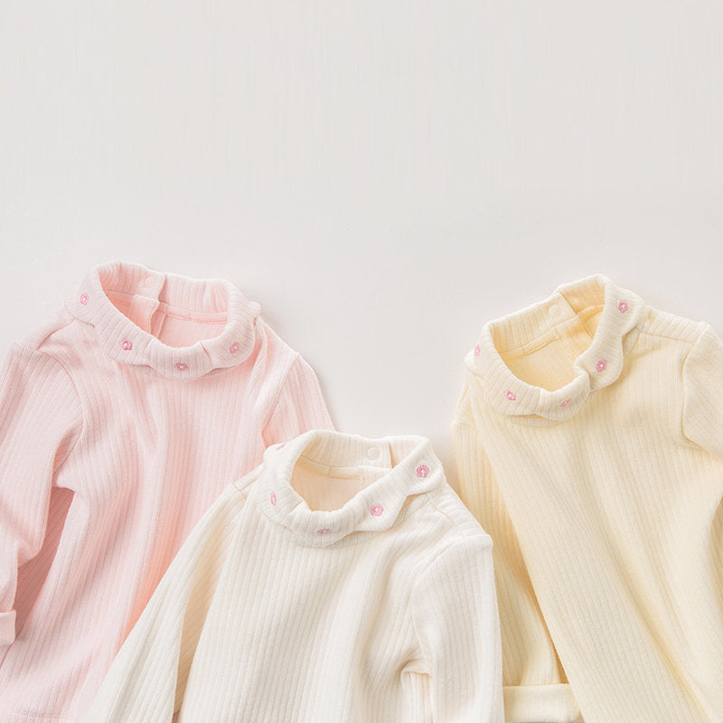 Creamy Long Sleeve Layering Basic Top