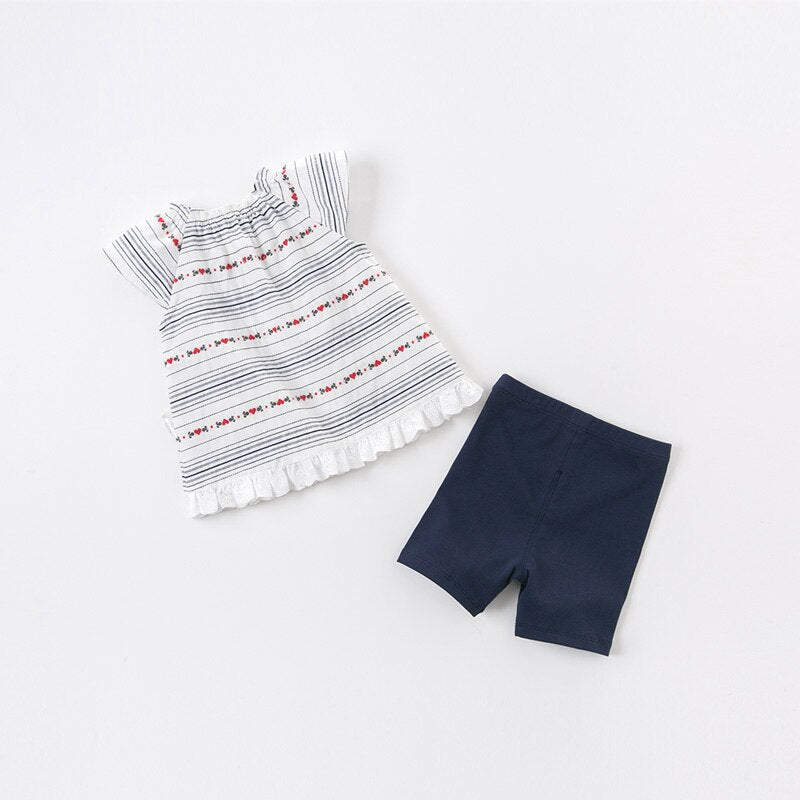 Cotton Dress and Shorts Set