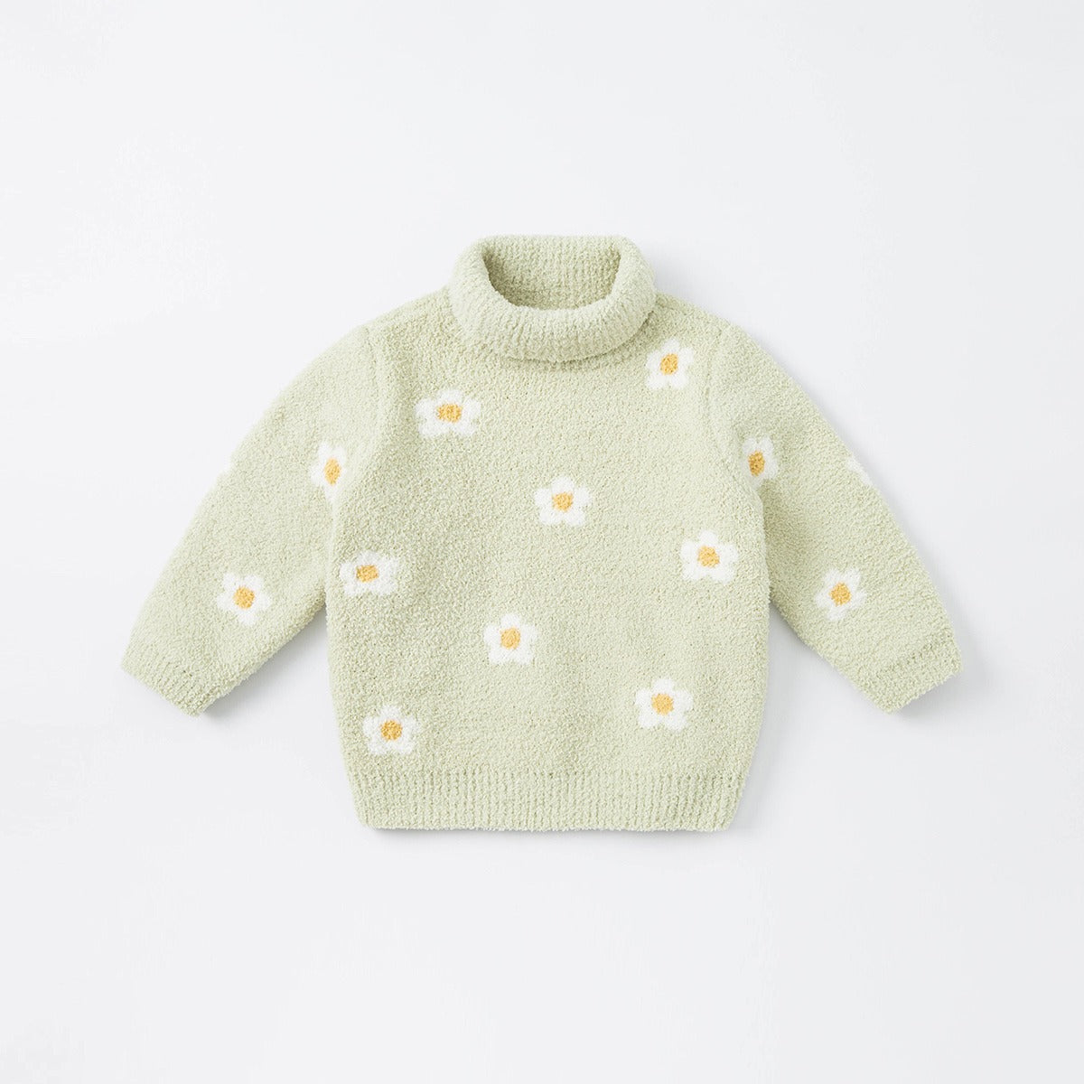 Flower Turtleneck Sweater