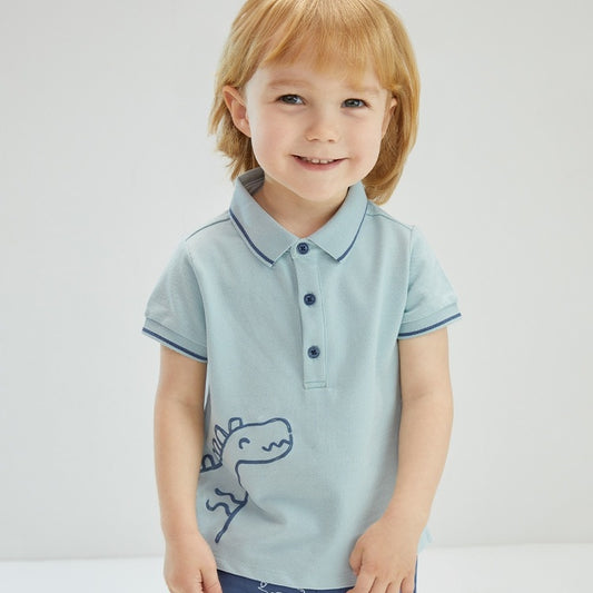 Dinosaur Polo Tee and Shorts Set