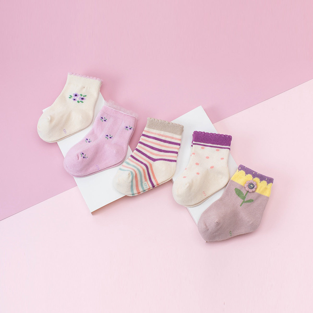 2 Pack Flower Socks