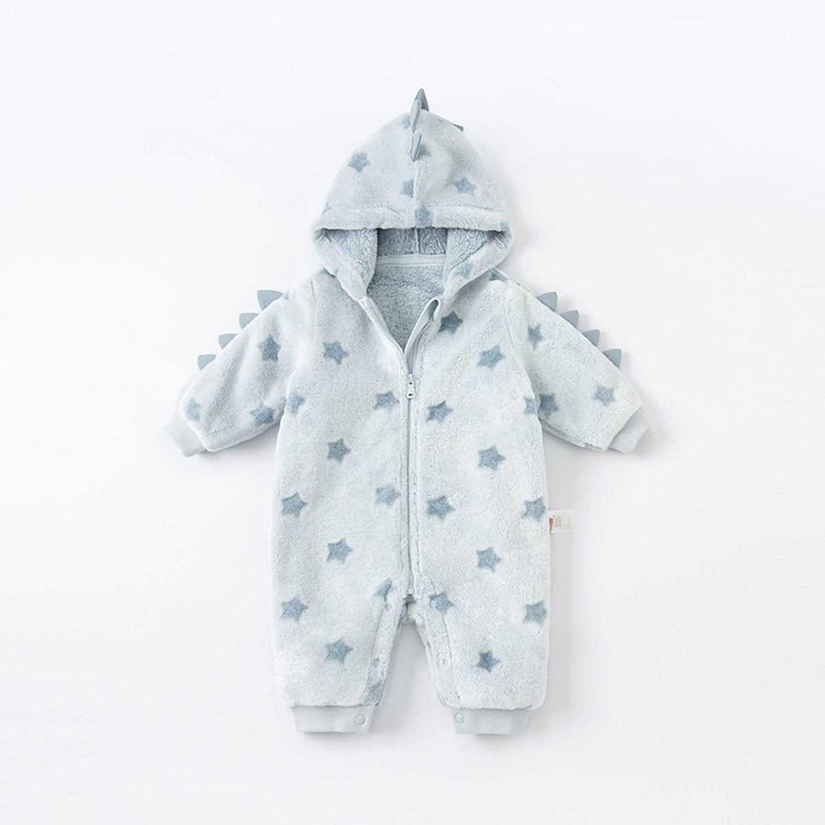 Dinosaur Winter Fleece One-Piece Romper