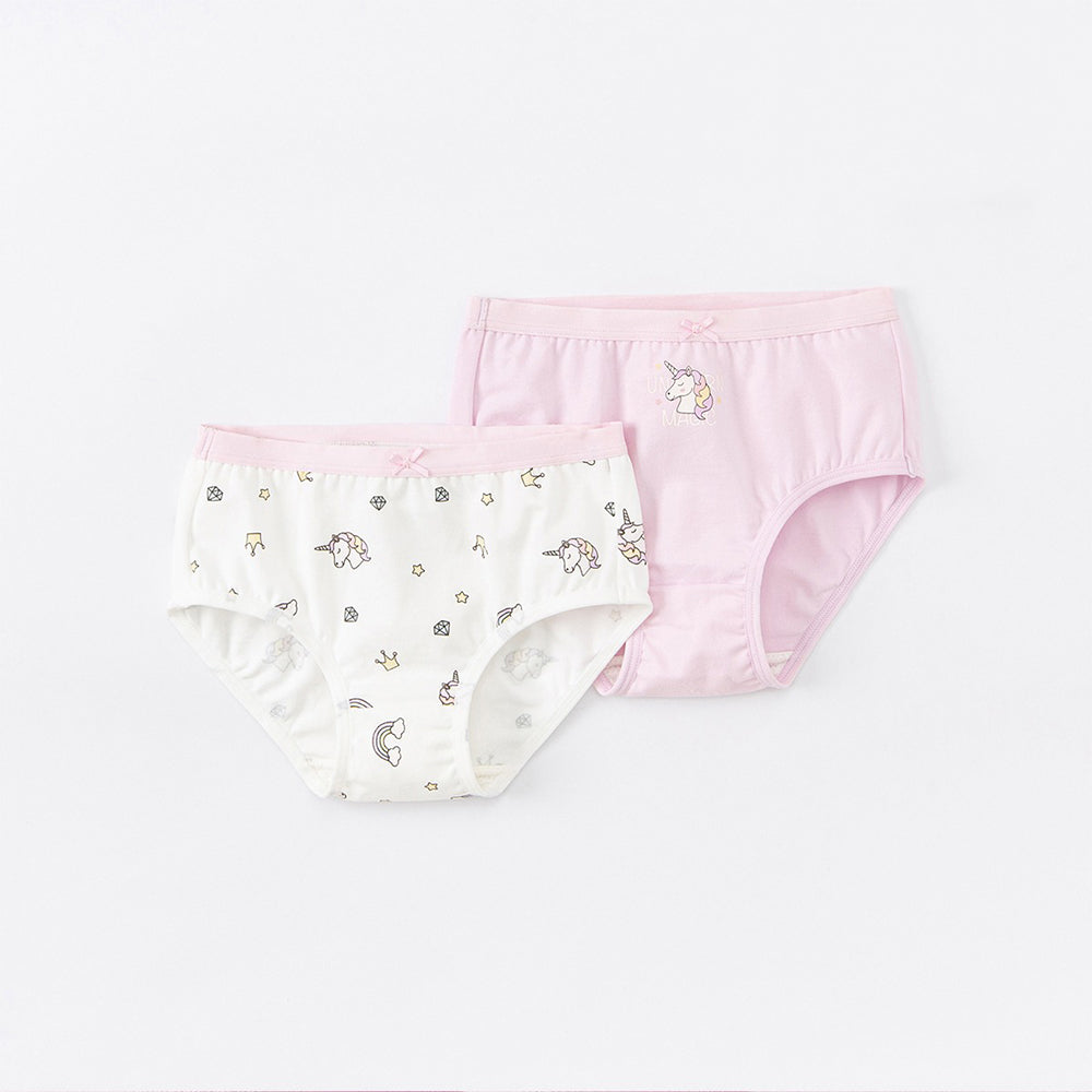 2 Pack Girl's Underwear Unicorn