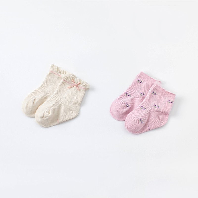 2 Pack Flower Socks