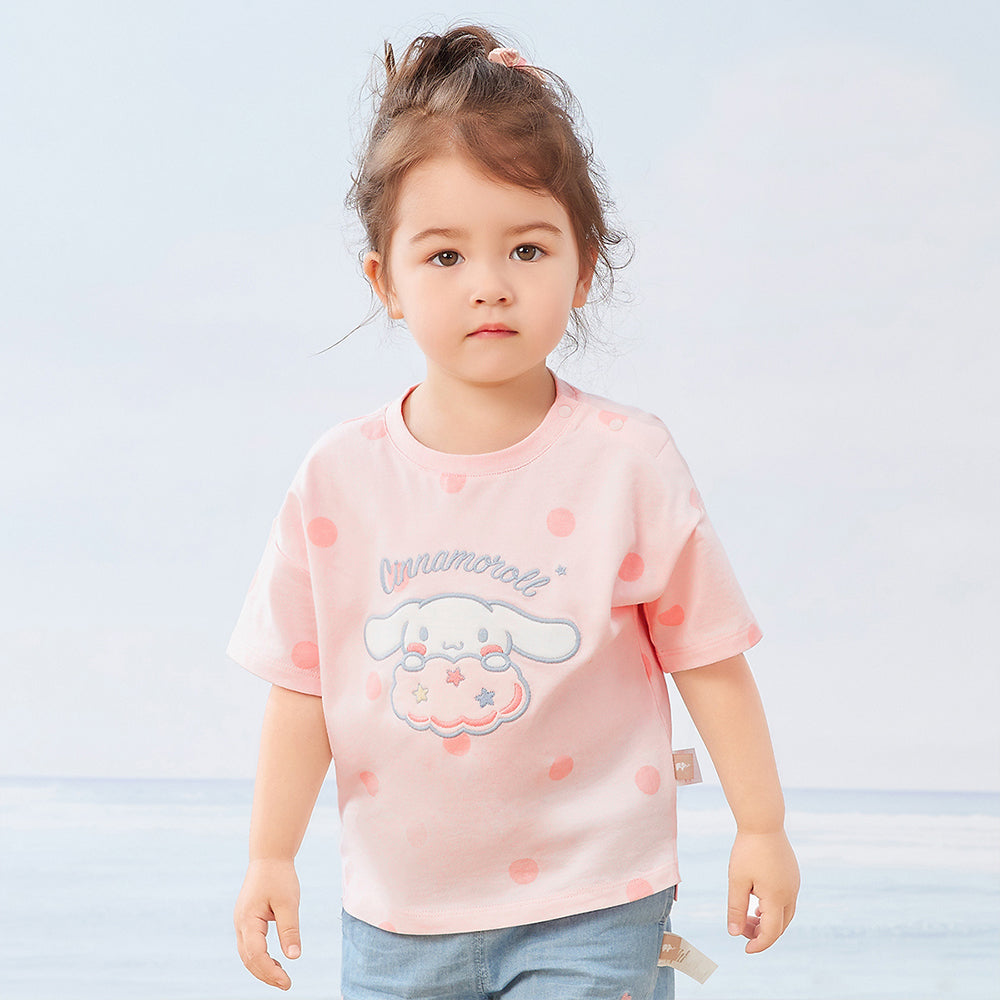 Dave & Bella Sanrio Cinnamoroll Pink Polka Dot Tee
