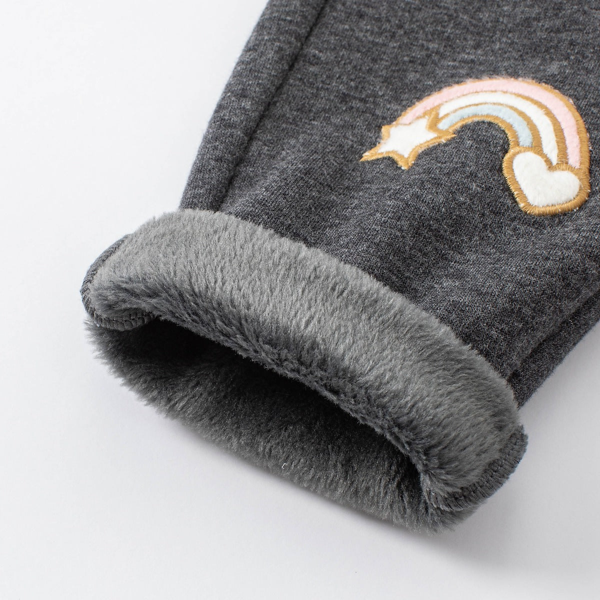 Fleece Lined Pants with Knee Patch