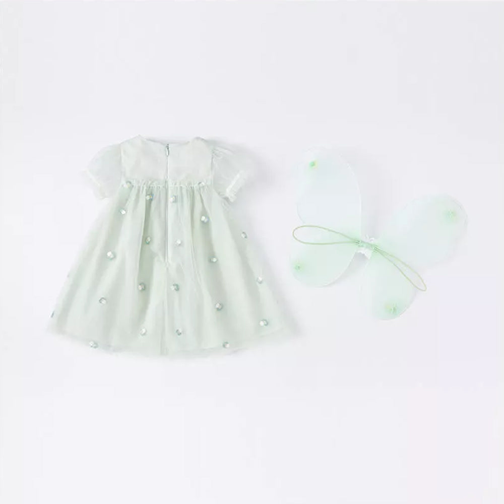 Tinkerbell Inspired Dress with Wing