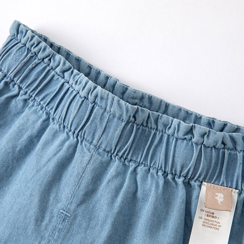 Butterfly Denim Skort
