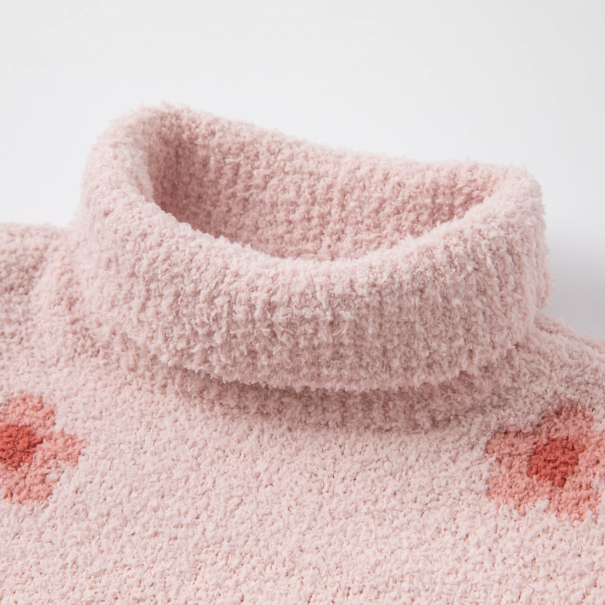 Flower Turtleneck Sweater