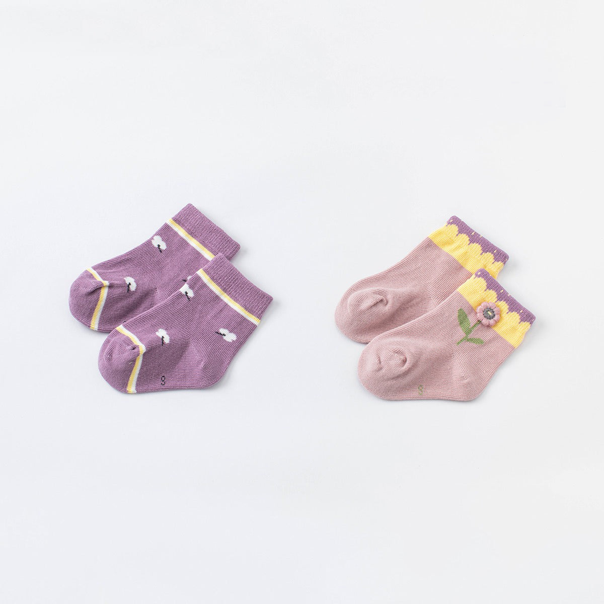 2 Pack Flower Socks