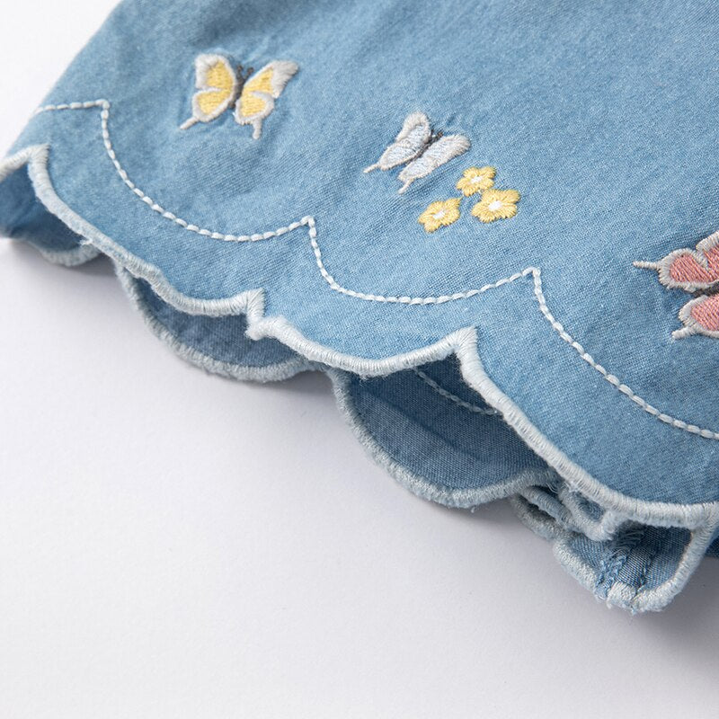 Butterfly Denim Skort