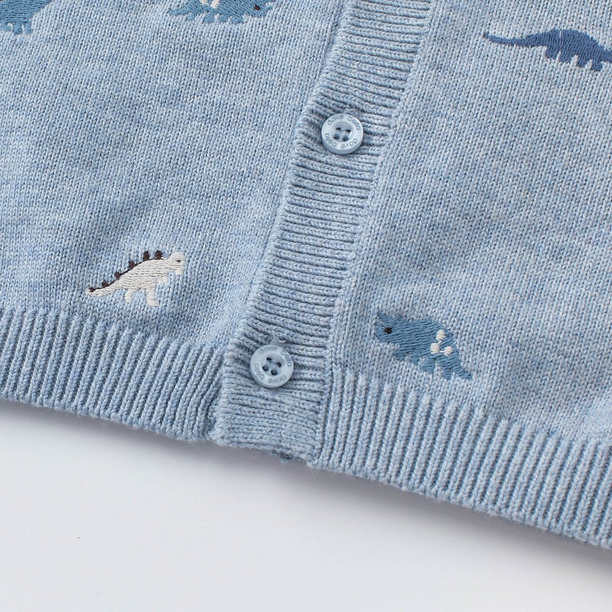 Dinosaur Blue Knitted Cardigan