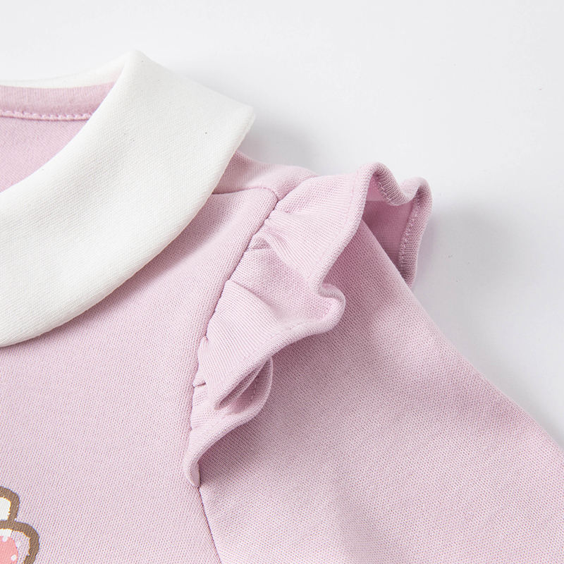Sanrio Hello Kitty x Dave & Bella Purple Long Sleeve One-Piece Romper
