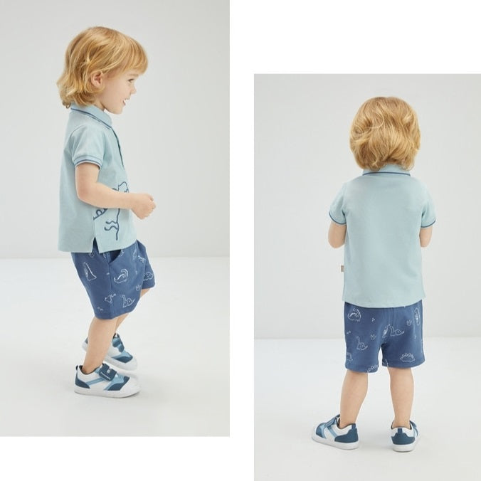 Dinosaur Polo Tee and Shorts Set