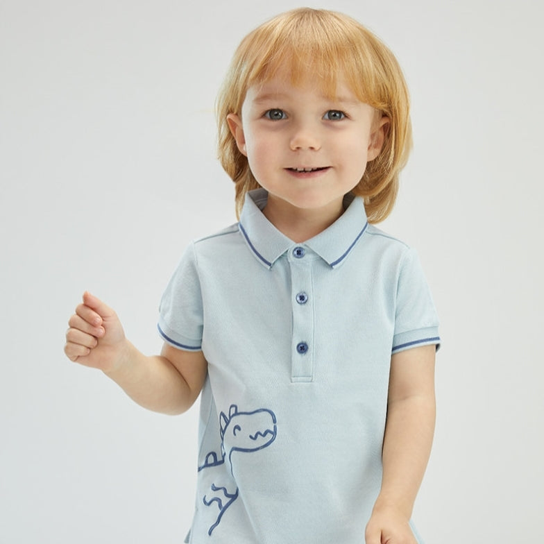 Dinosaur Polo Tee and Shorts Set