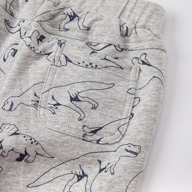 Grey Dinosaur Sweatpants