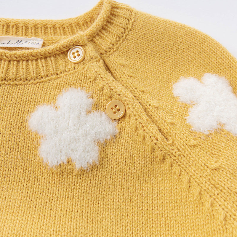 Jacquard Flower Wool Sweater