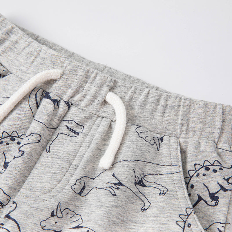 Grey Dinosaur Sweatpants