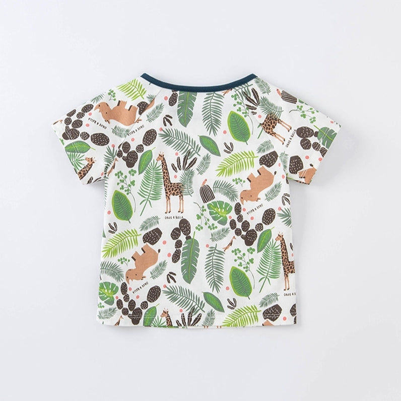 Tropical Leaves & Animals Tee