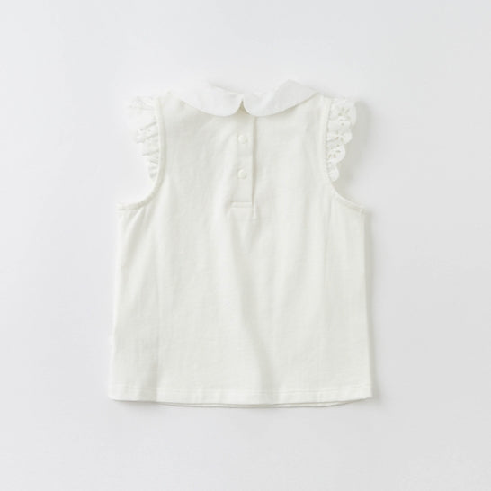 Frill Trim Sleeve Tank Top