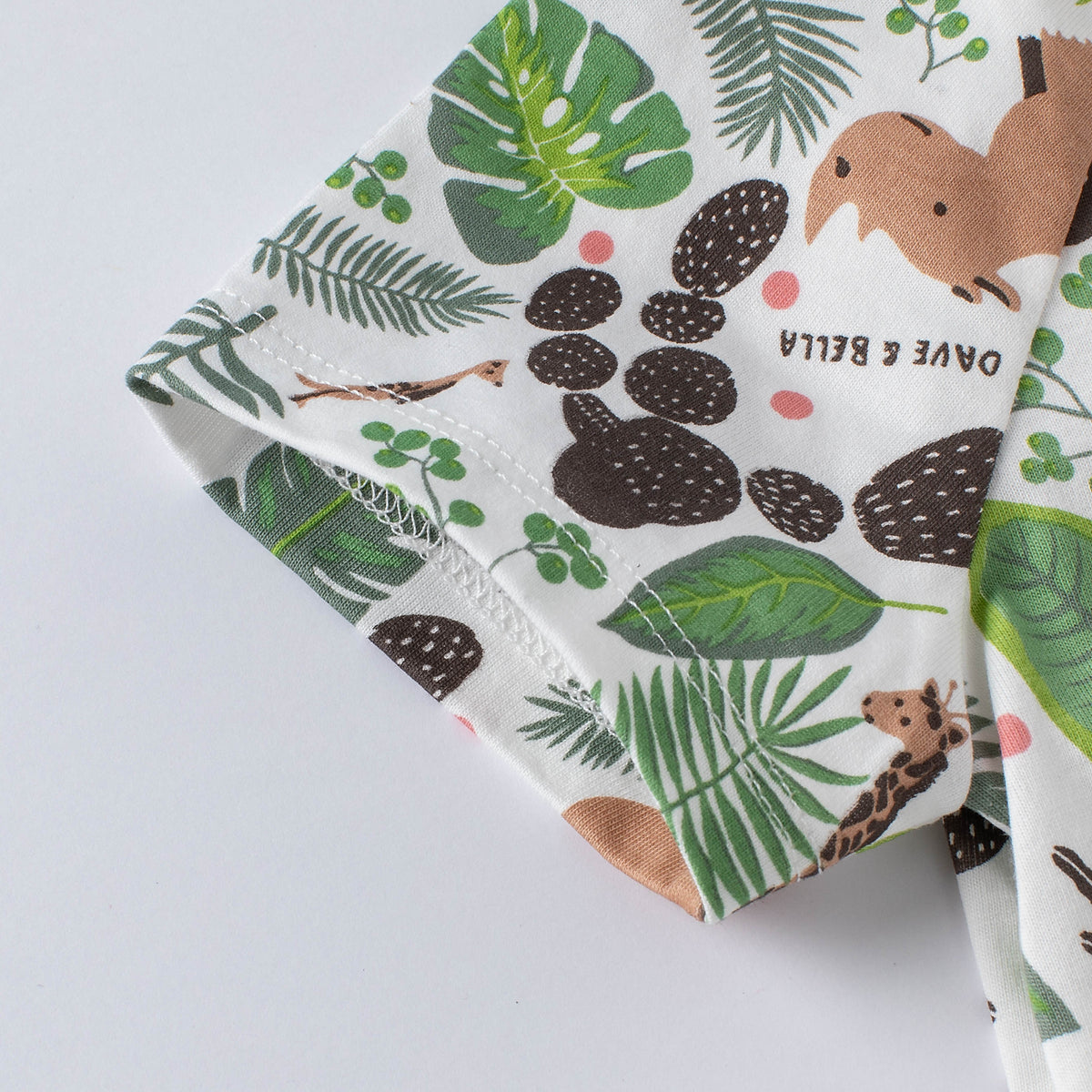 Tropical Leaves & Animals Tee