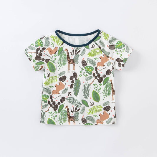 Tropical Leaves & Animals Tee