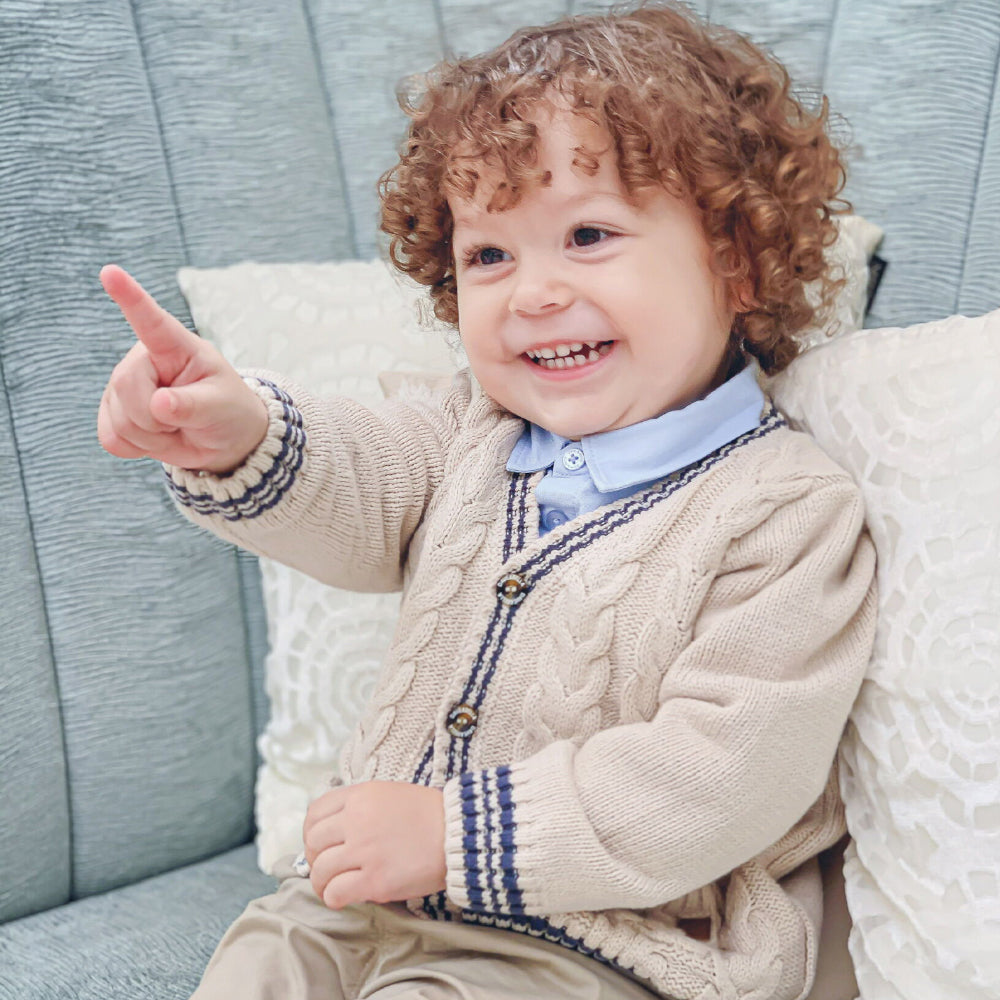 Dual Pocket Cable Cardigan