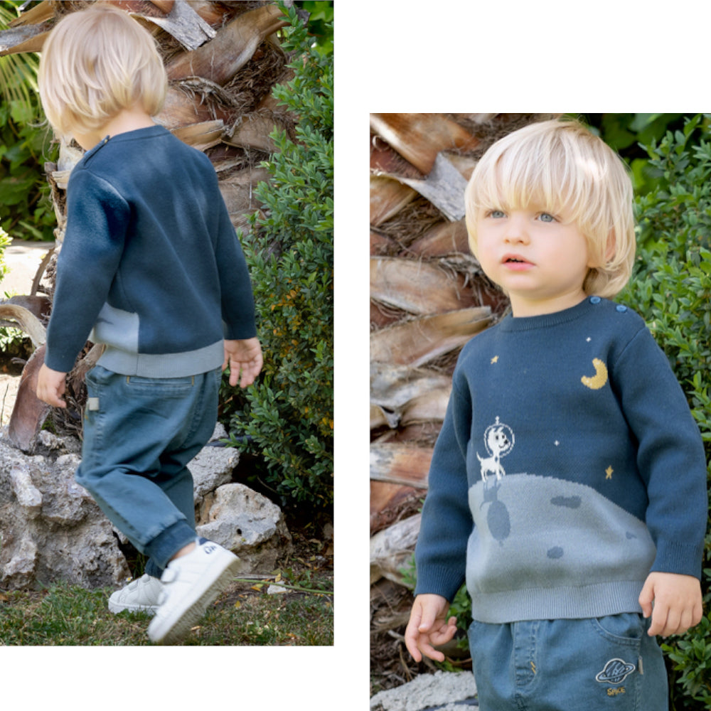 Walking on The Moon Sweater
