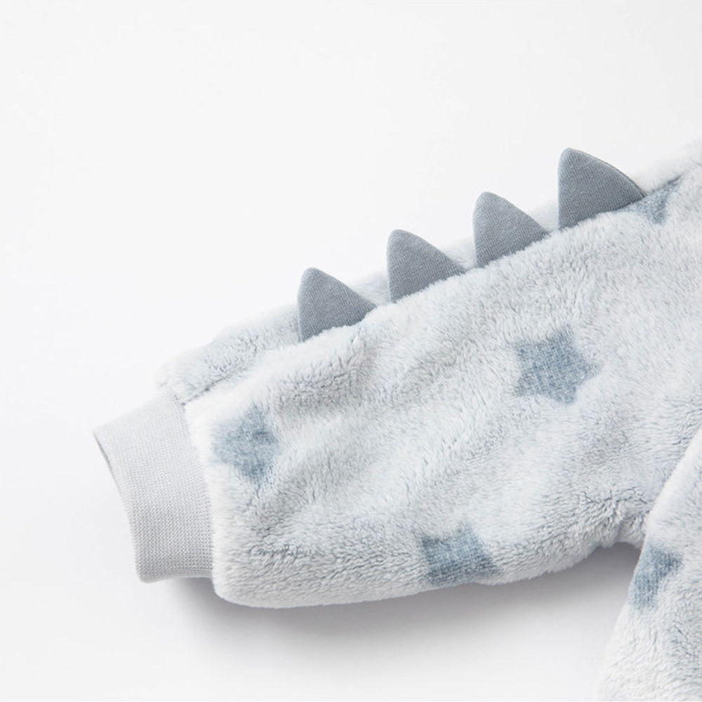 Dinosaur Winter Fleece One-Piece Romper