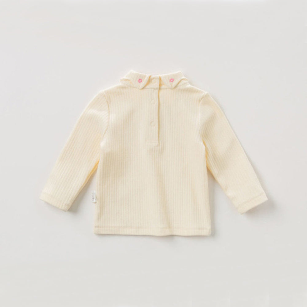 Creamy Long Sleeve Layering Basic Top
