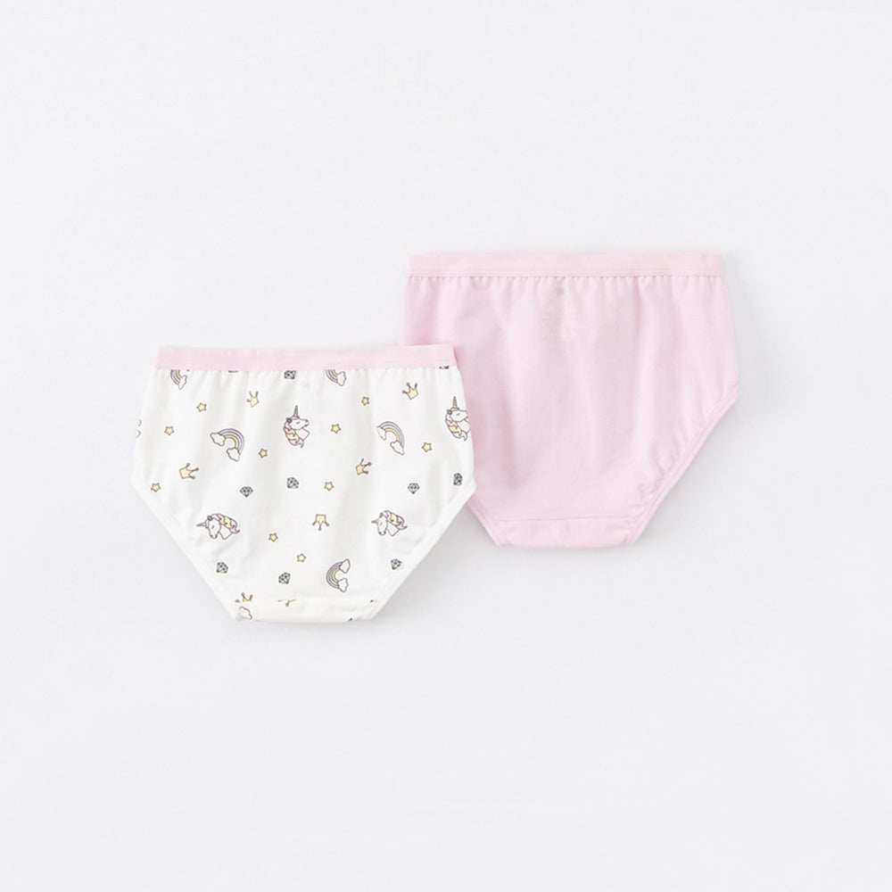 2 Pack Girl's Underwear Unicorn