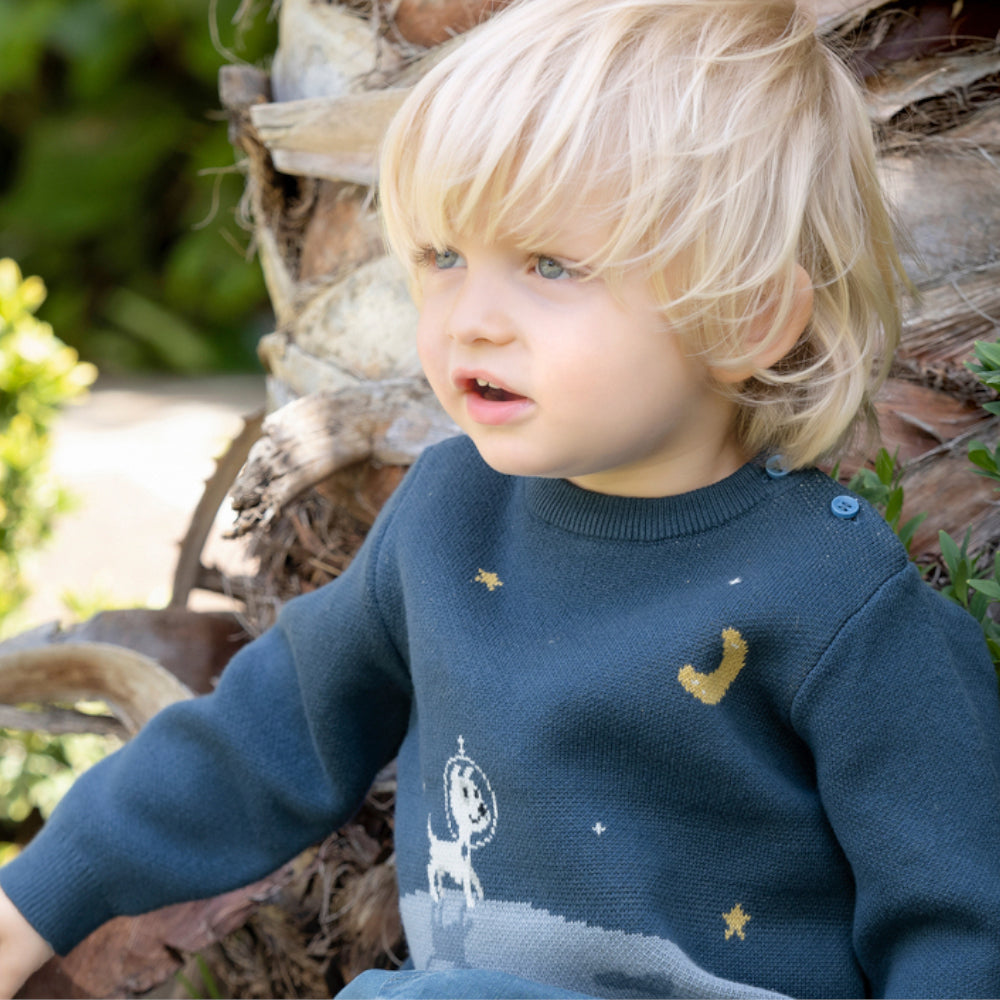 Walking on The Moon Sweater