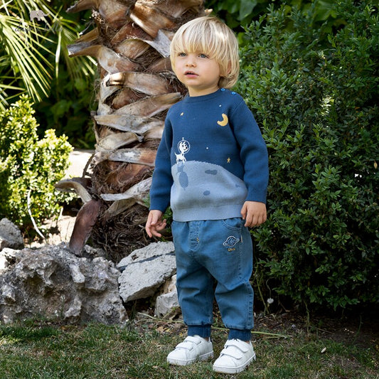 Walking on The Moon Sweater