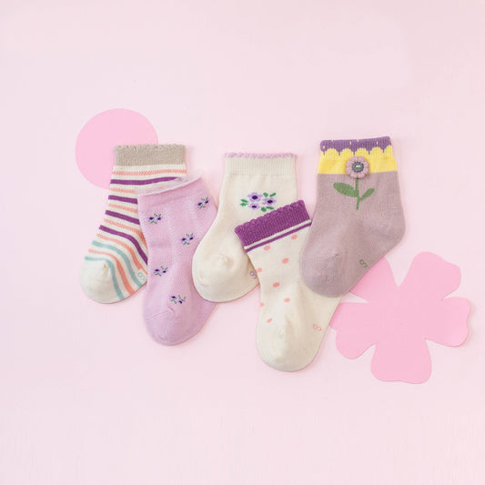 2 Pack Flower Socks