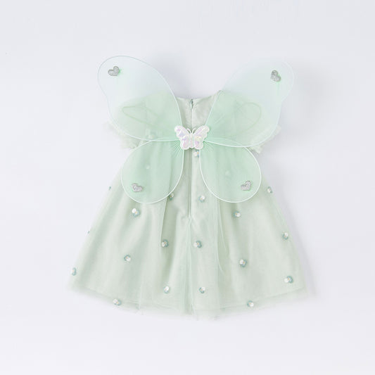 Tinkerbell Inspired Dress with Wing