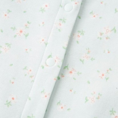 [Last] Misty Jade Floral Long Sleeve One-Piece Romper 6mths(59cm)