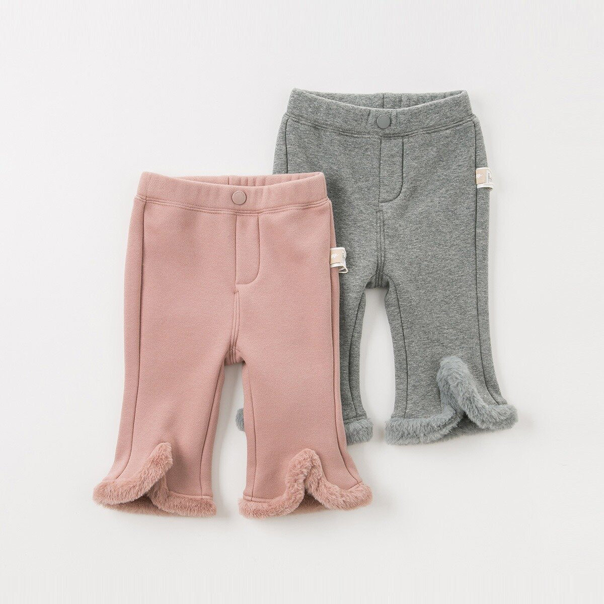 [Last] Fleece Lined Bell Pants 7yrs(130cm) - pink