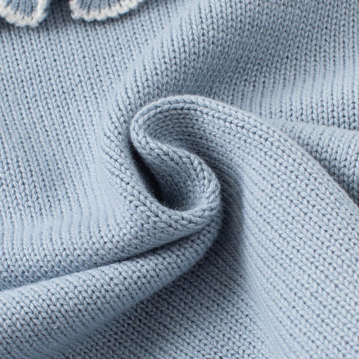 Frost Blue Knit Cardigan