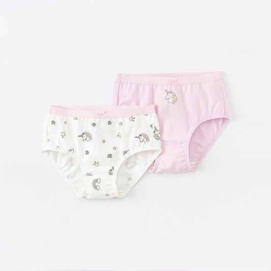 2 Pack Girl's Underwear Unicorn