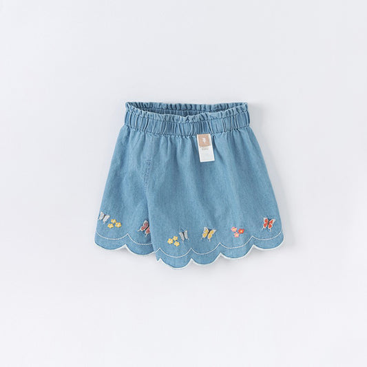 Butterfly Denim Skort