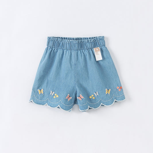 Butterfly Denim Skort