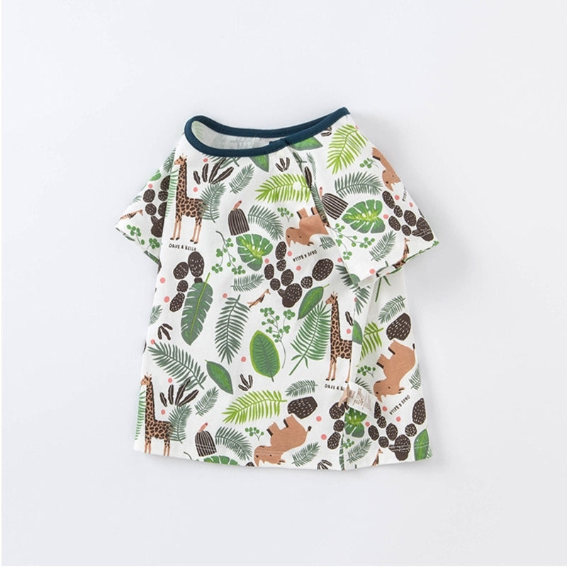 Tropical Leaves & Animals Tee