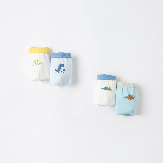 2 Pack Boy's Dinosaur Trunk Underwear