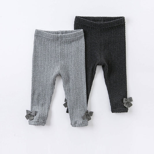 [Last] Cable Knit Leggings 7yrs(130cm) - Dark Grey