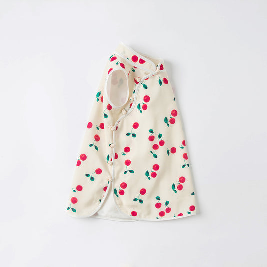 Sleeveless Cherry Cheongsam